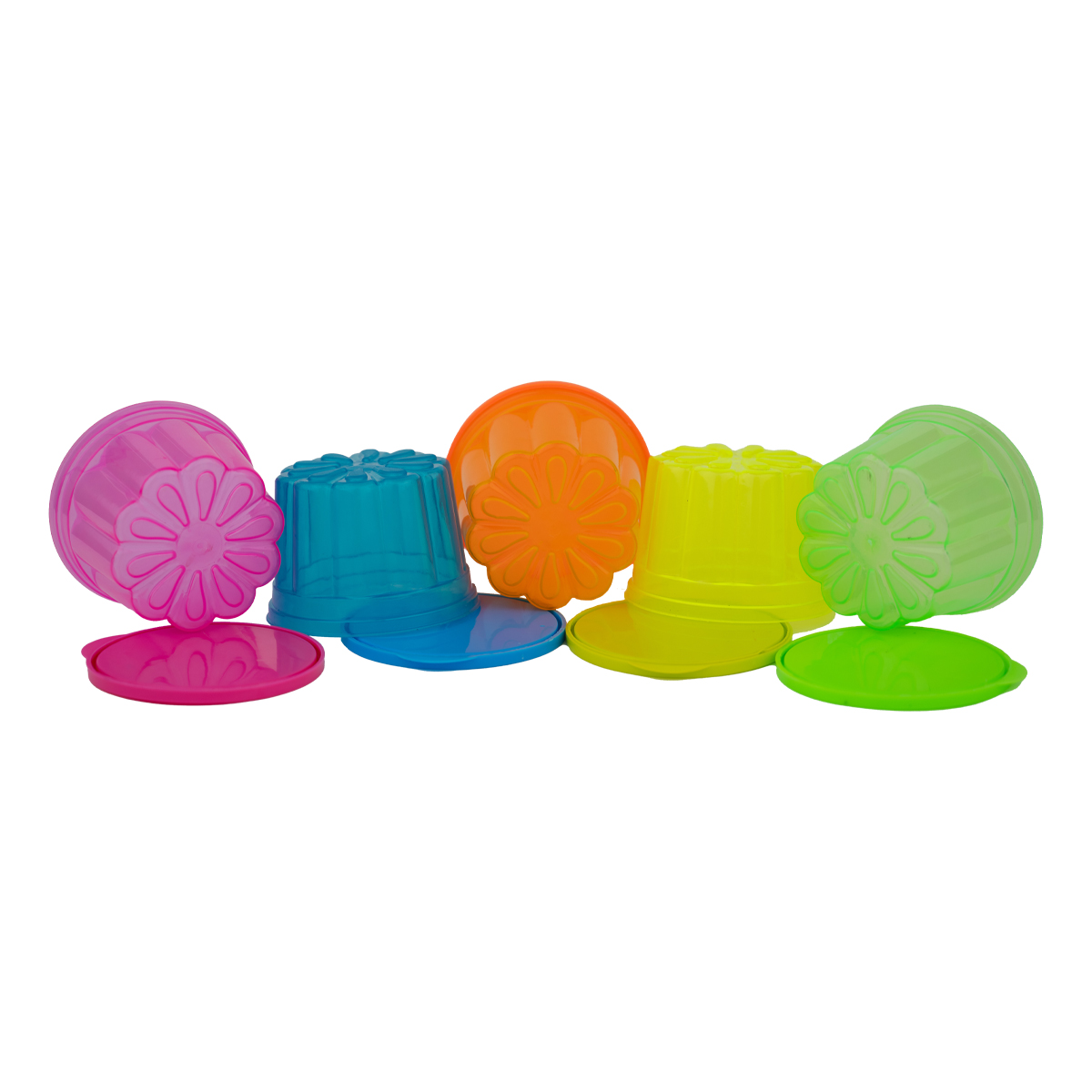 Juego de 5 gelatineros con tapa - Imagen 4