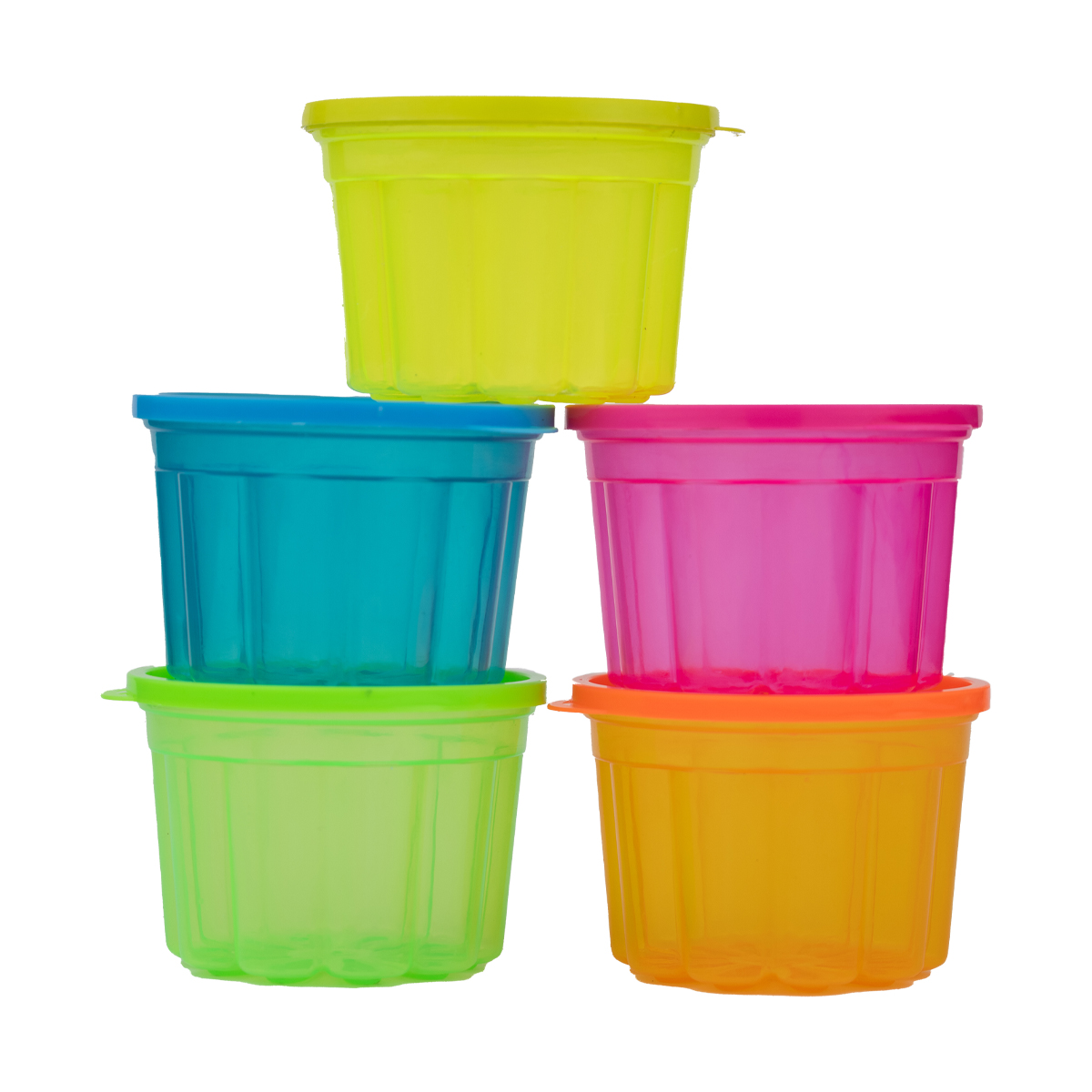 Juego de 5 gelatineros con tapa - Imagen 5