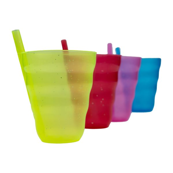 Vaso con popote fiesta